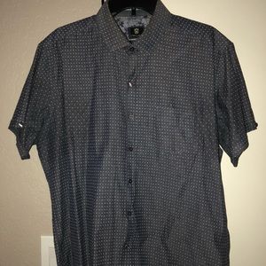 Polka Dot button down short sleeved shirt